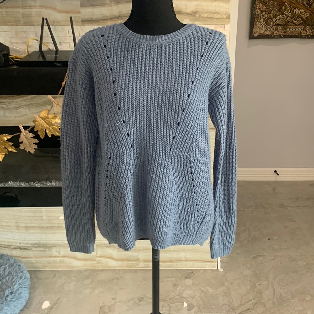 Forever 21 Blue Knit Sweater. Size S